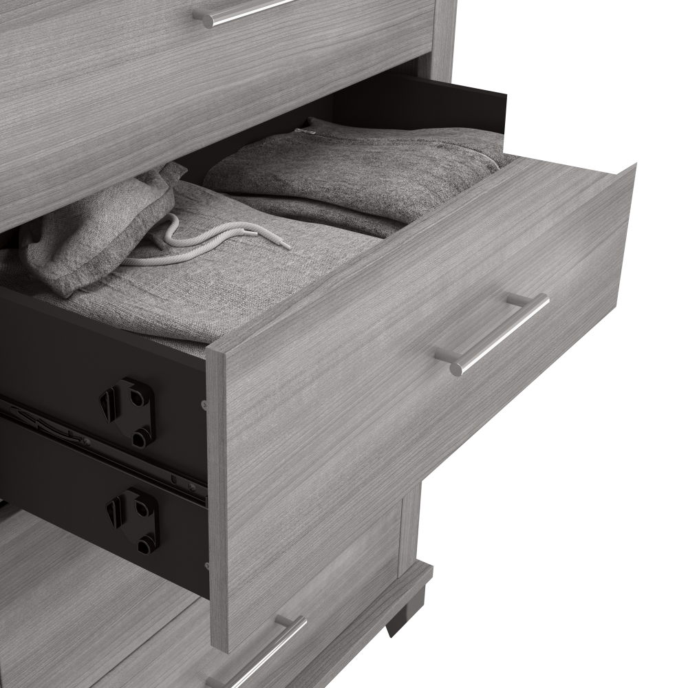 Shop Bush Furniture Somerset Chest of Drawers and Nightstand Set, Image 04, SET034PG, #color_platinum gray