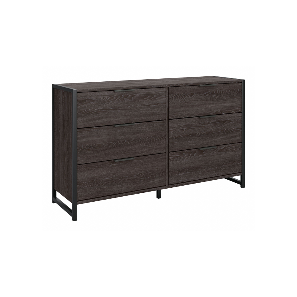 Shop Bush Furniture Atria 6 Drawer Dresser, Image 02, ARS160CRK, #color_charcoal gray