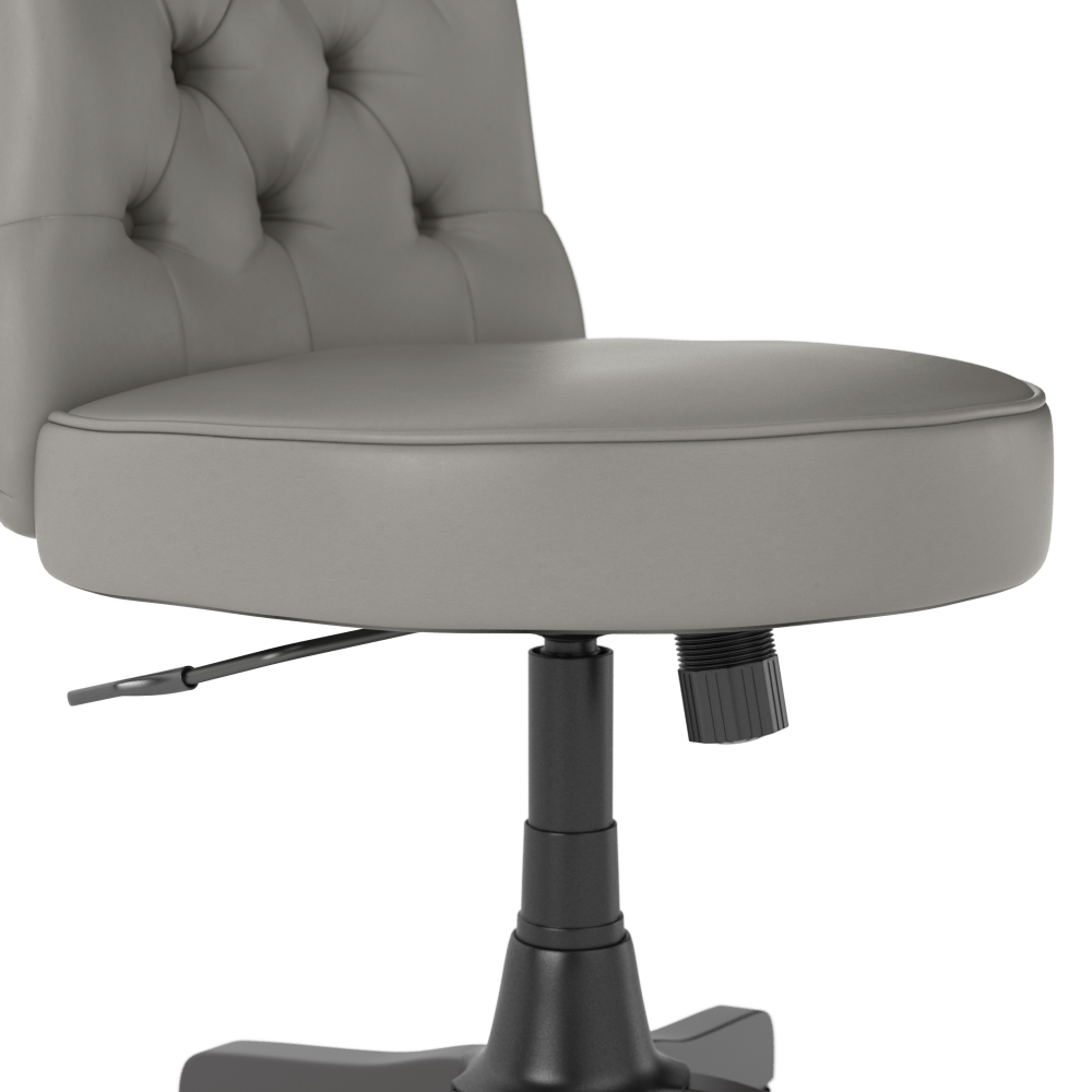 Shop Bush Business Furniture Arden Lane Mid Back Tufted Office Chair, Image 04, CH2301LGL-03, #color_light gray leather