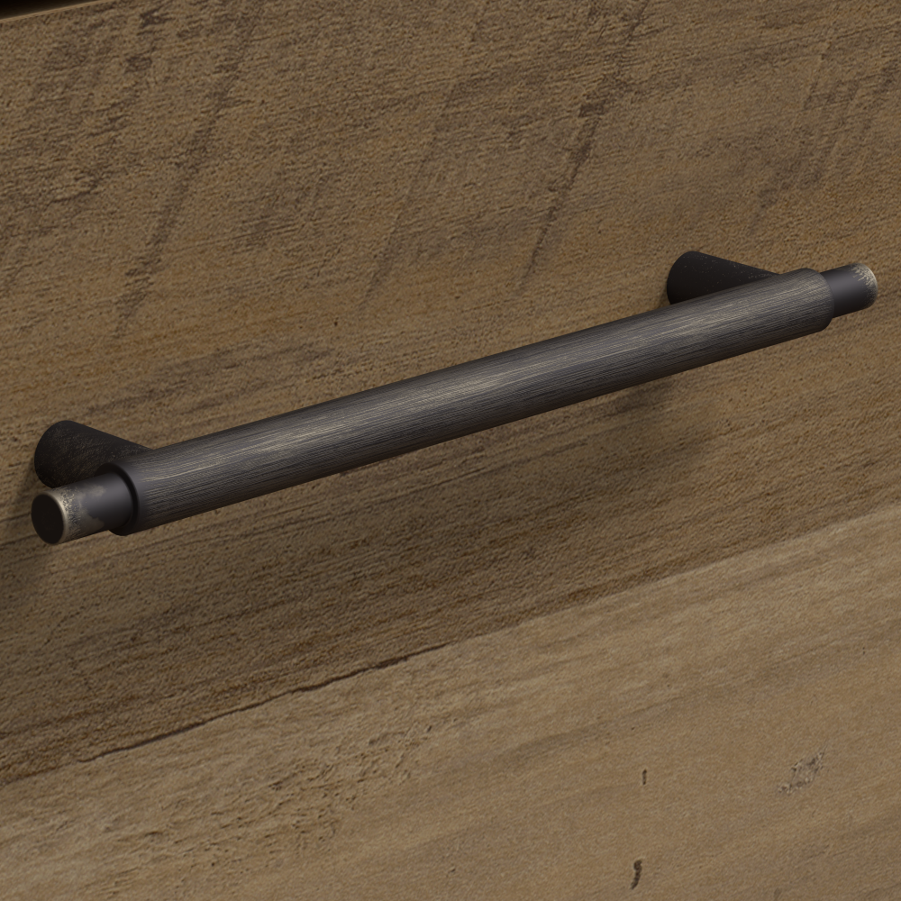 Shop Bush Furniture Key West 60W L Shaped Desk with 2 Drawer Mobile File Cabinet and 5 Shelf Bookcase, Image 04, KWS016RCP, #color_reclaimed pine