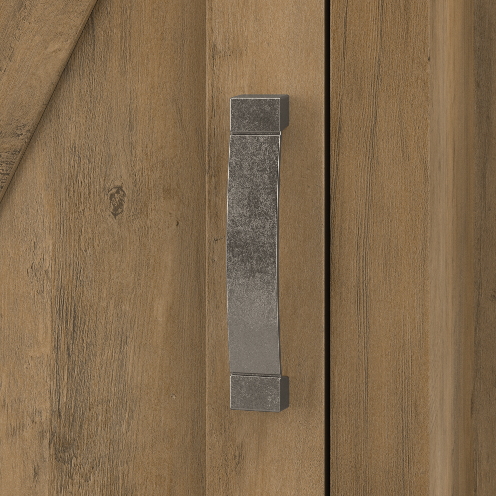 Shop Bush Furniture Knoxville Tall 5 Shelf Bookcase with Doors, Image 06, CGB132RCP-03, #color_reclaimed pine