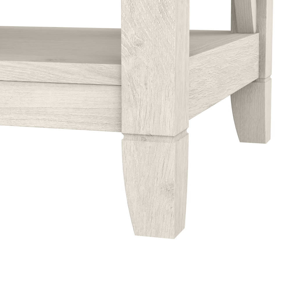 Shop Bush Furniture Key West Console Table with Drawers and Shelves, Image 05, KWT248LW-03, #color_linen white oak
