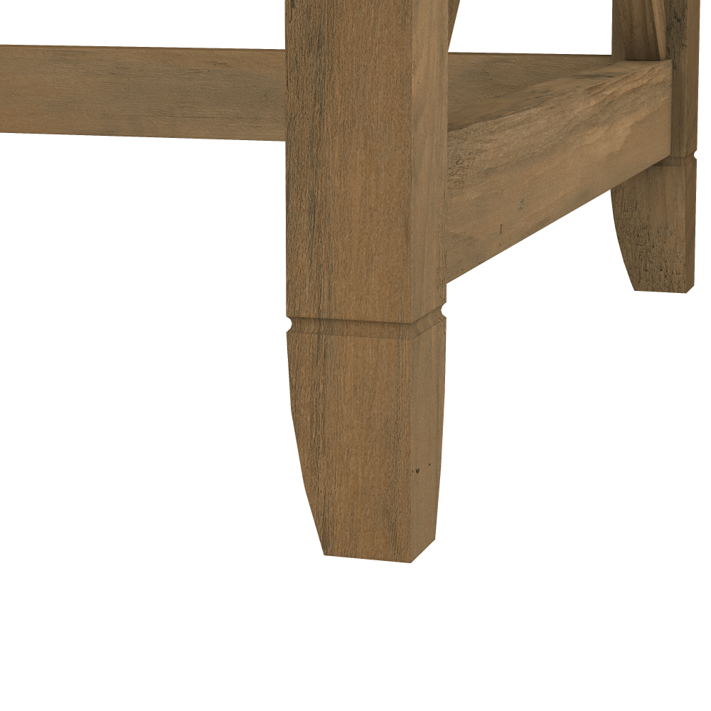 Shop Bush Furniture Key West 60W L Shaped Desk with 2 Drawer Mobile File Cabinet, Image 05, KWS013RCP, #color_reclaimed pine