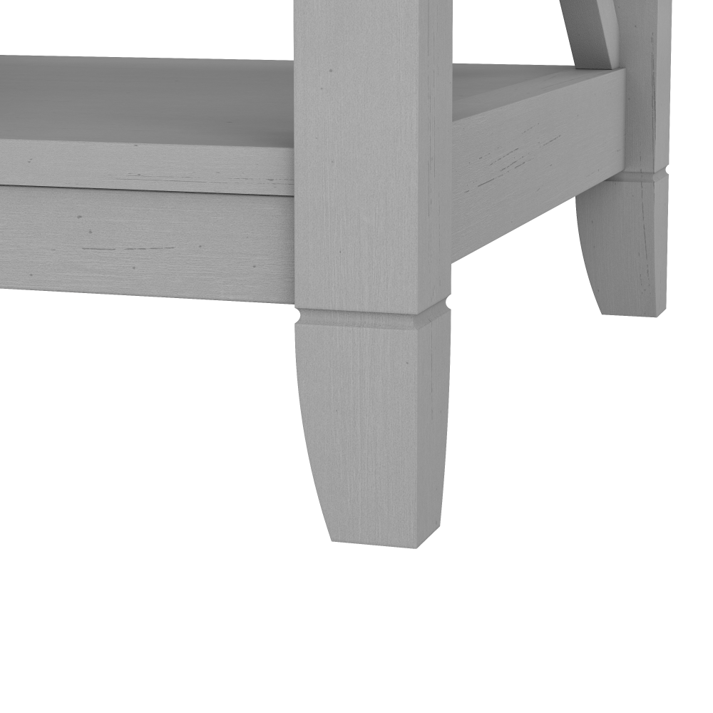 Shop Bush Furniture Key West Hall Tree with Shoe Storage Bench, Image 05, KWS166CG-03, #color_cape cod gray