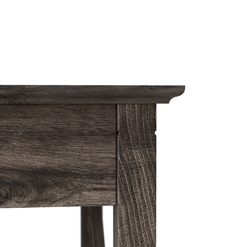 Shop Bush Furniture Key West 48W Writing Desk with Mid Back Tufted Office Chair, Image 03, KWS021GH, #color_dark gray hickory