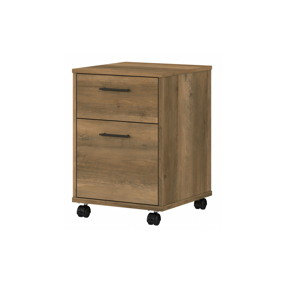 Shop Bush Furniture Key West 2 Drawer Mobile File Cabinet, Image 02, KWF116RCP-03, #color_reclaimed pine