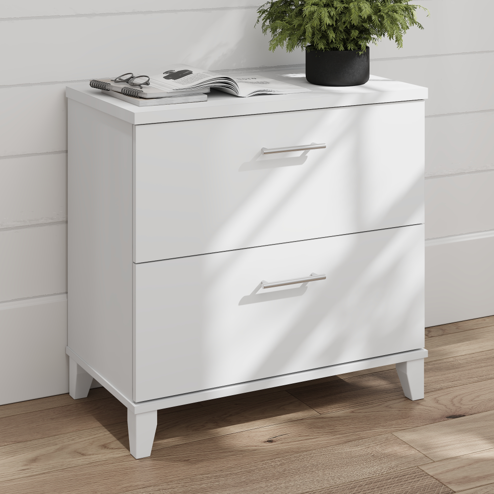 Shop Bush Furniture Somerset 2 Drawer Lateral File Cabinet, Image 01, WC81980, #color_white