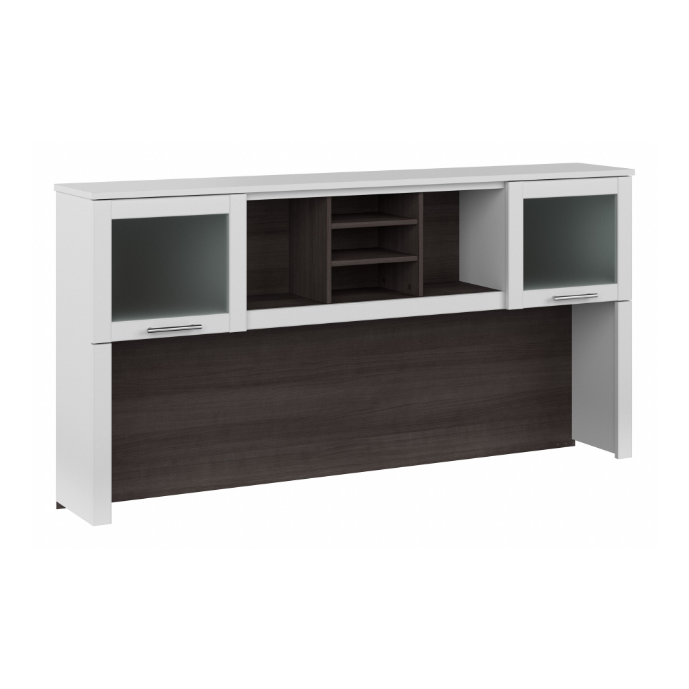 Shop Bush Furniture Somerset 72W Desk Hutch, Image 02, WC81011, #color_storm gray/white