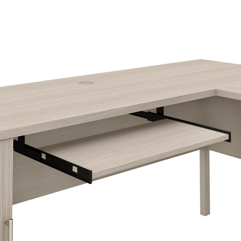Shop Bush Furniture Somerset 60W L Shaped Desk with Storage, Image 04, WC81130K, #color_sand oak