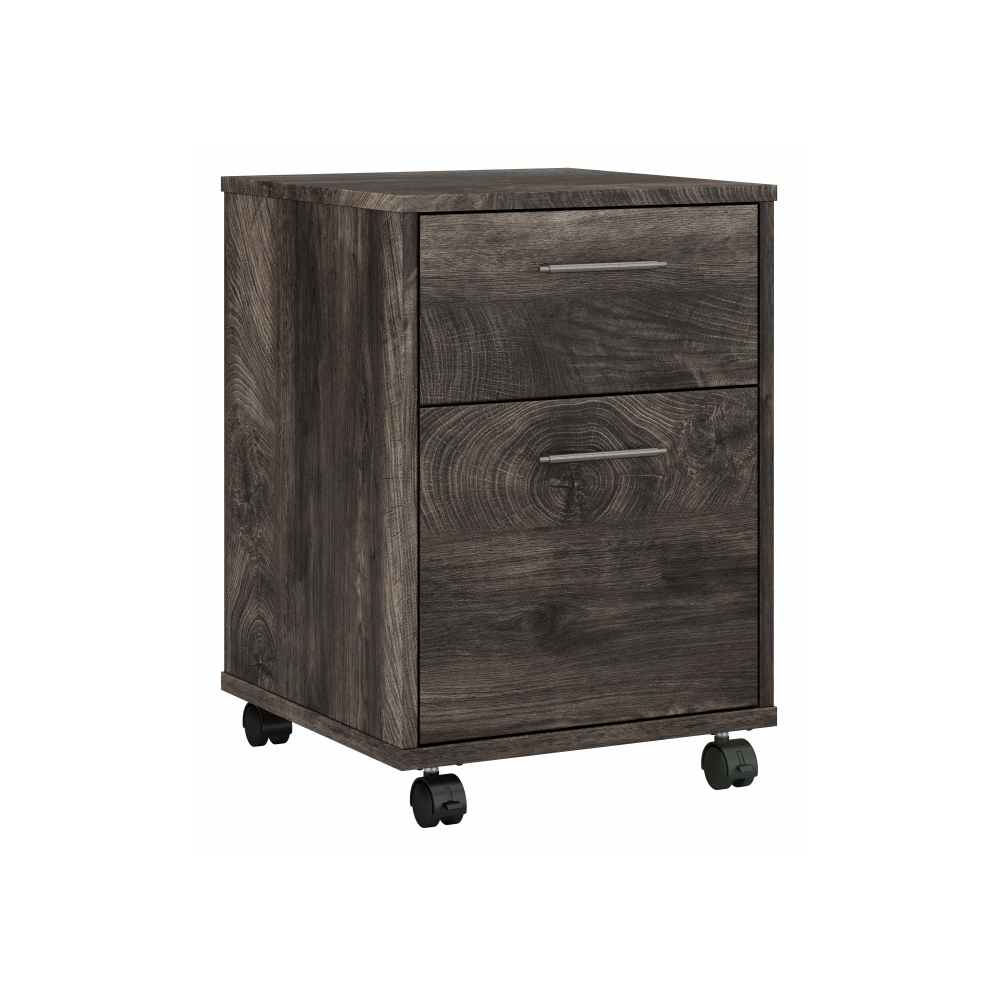 Shop Bush Furniture Key West 2 Drawer Mobile File Cabinet, Image 02, KWF116GH-03, #color_dark gray hickory