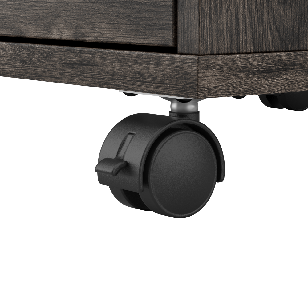 Shop Bush Furniture Key West 2 Drawer Mobile File Cabinet, Image 05, KWF116GH-03, #color_dark gray hickory