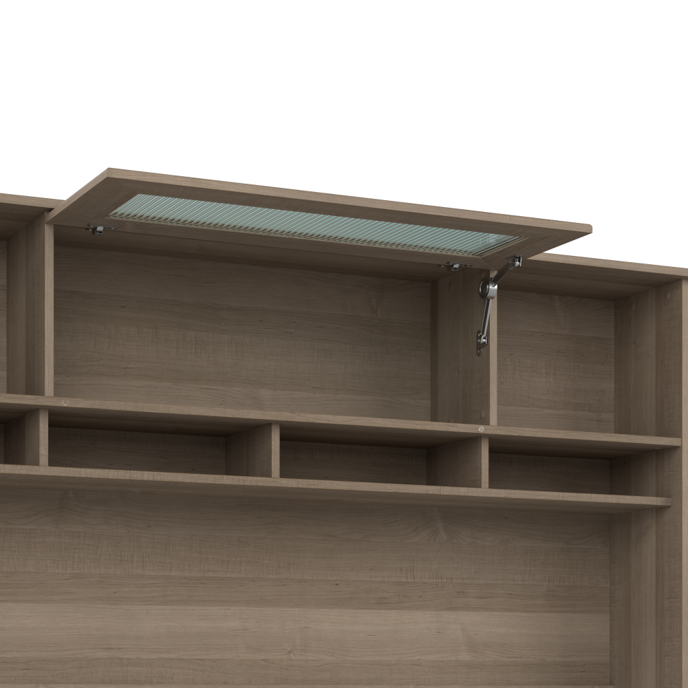 Shop Bush Furniture Cabot 72W Computer Desk with Hutch, Image 03, CAB049AG, #color_ash gray