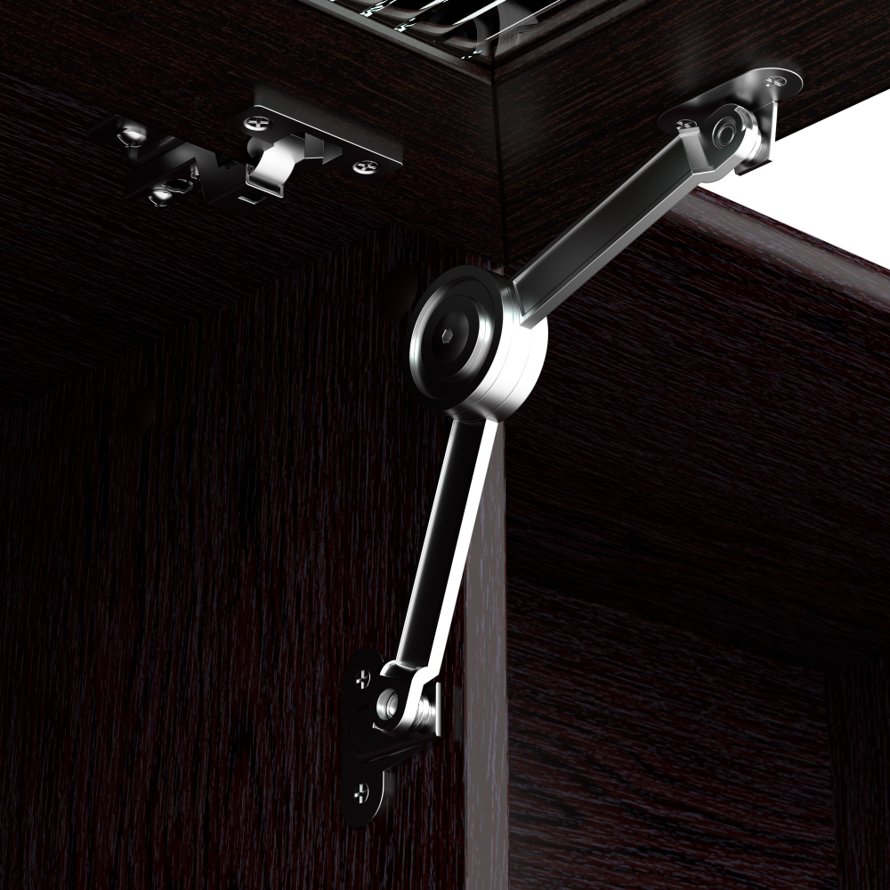 Shop Bush Furniture Cabot 72W 3 Position Sit to Stand L Shaped Desk with Hutch, Image 06, CAB052EPO, #color_espresso oak