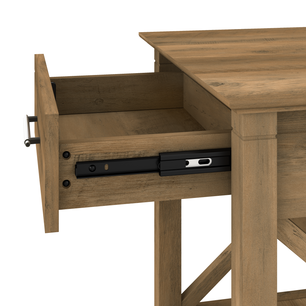 Shop Bush Furniture Key West Coffee Table with Set of 2 End Tables, Image 03, KWS023RCP, #color_reclaimed pine