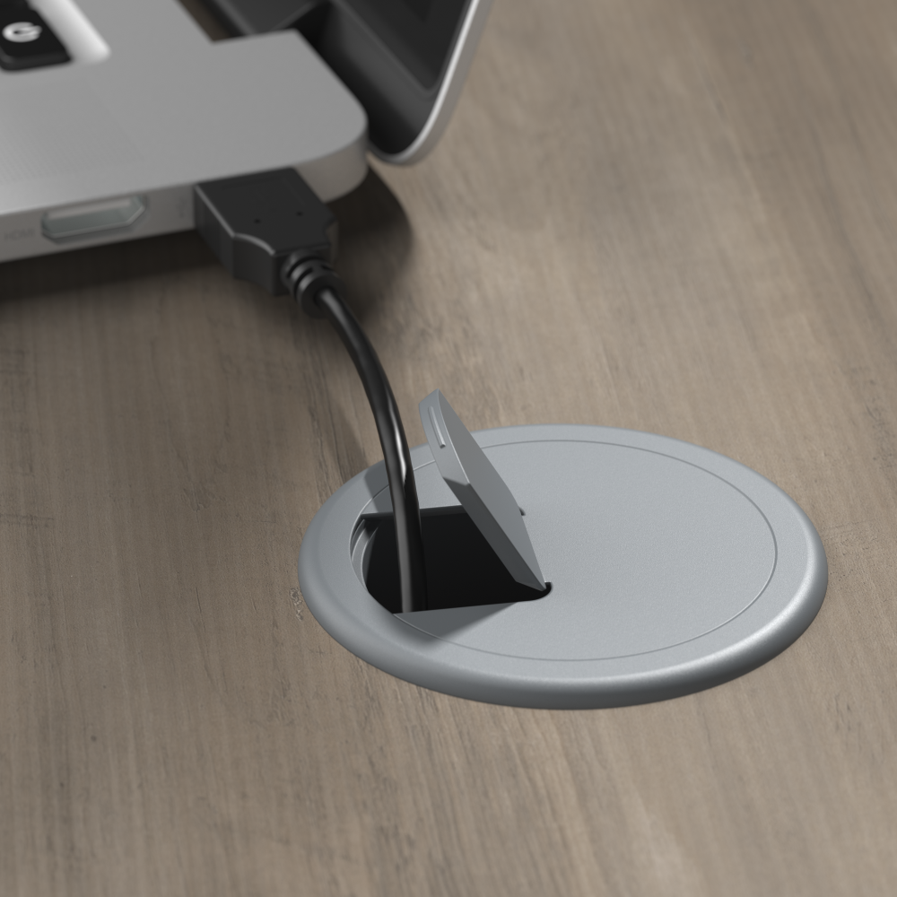 Shop Bush Furniture Homestead 60W Farmhouse L Shaped Desk, Image 05, HOD160DG-03K, #color_driftwood gray