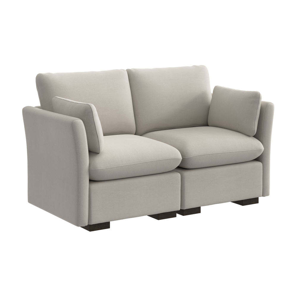 Shop Bush Home Sienna Modular 2-Seater Loveseat, Image 02, SNA002MTW, #color_mist taupe