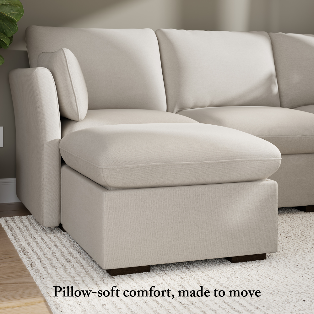 Shop Bush Home Sienna Modular Storage Ottoman, Image 05, SIO28SMTW-03, #color_mist taupe