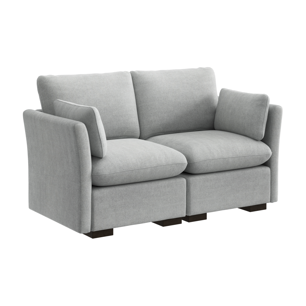 Shop Bush Home Sienna Modular 2-Seater Loveseat, Image 02, SNA002DGW, #color_dove gray