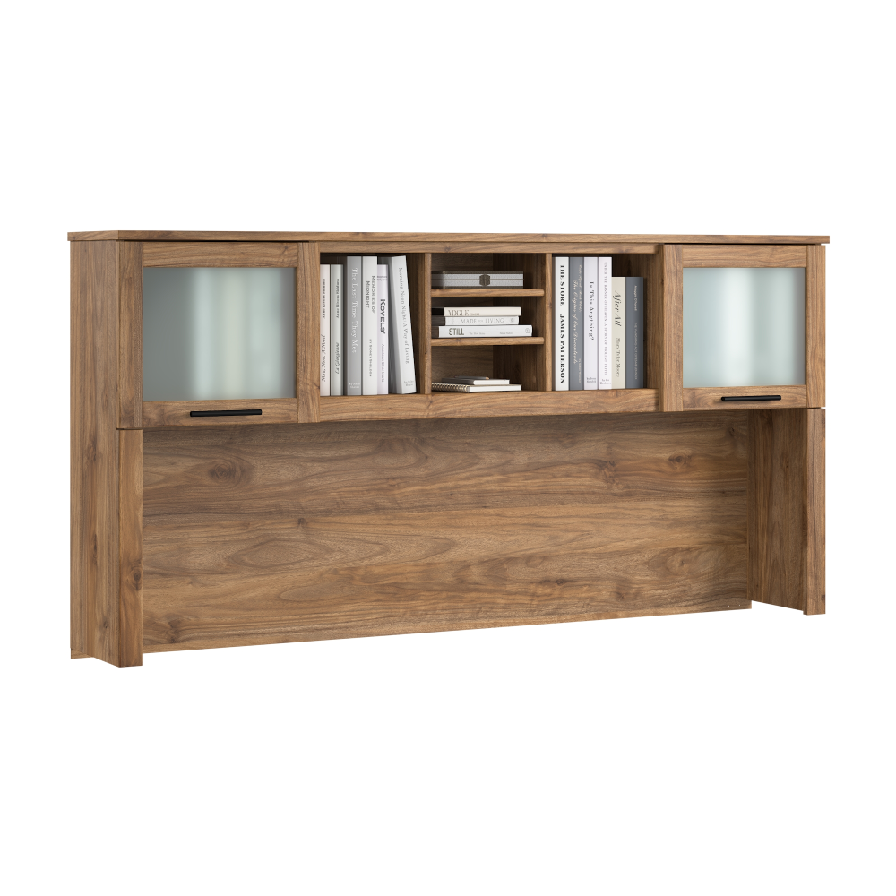 Shop Bush Home Somerset 72W Desk Hutch, Image 02, WC81311, #color_fresh walnut