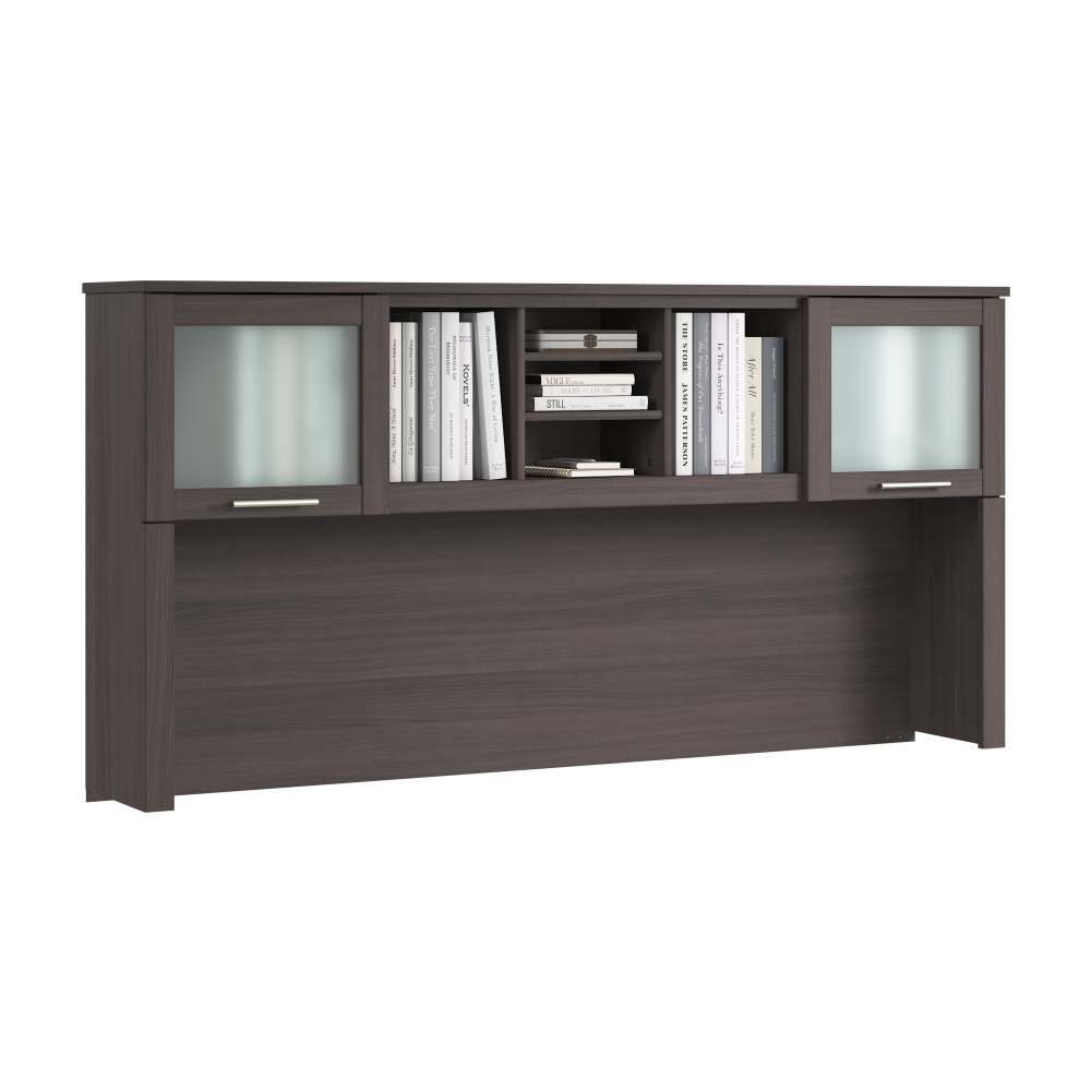 Shop Bush Home Somerset 72W Desk Hutch, Image 02, WC81511, #color_storm gray