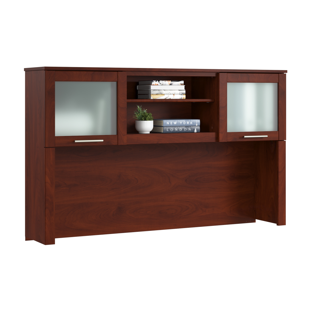 Shop Bush Home Somerset 60W Desk Hutch, Image 02, WC81731, #color_hansen cherry