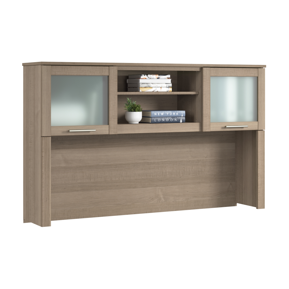 Shop Bush Home Somerset 60W Desk Hutch, Image 02, WC81631, #color_ash gray