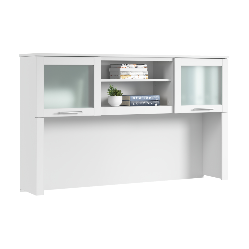 Shop Bush Home Somerset 60W Desk Hutch, Image 02, WC81931, #color_white