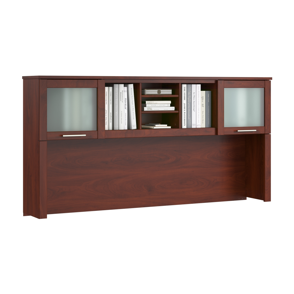 Shop Bush Home Somerset 72W Desk Hutch, Image 02, WC81711, #color_hansen cherry