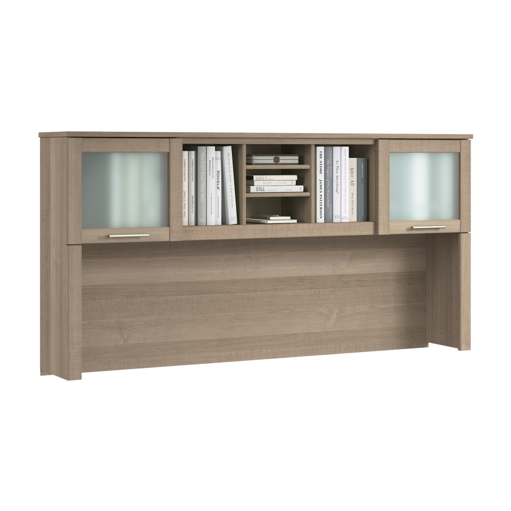 Shop Bush Home Somerset 72W Desk Hutch, Image 02, WC81611, #color_ash gray