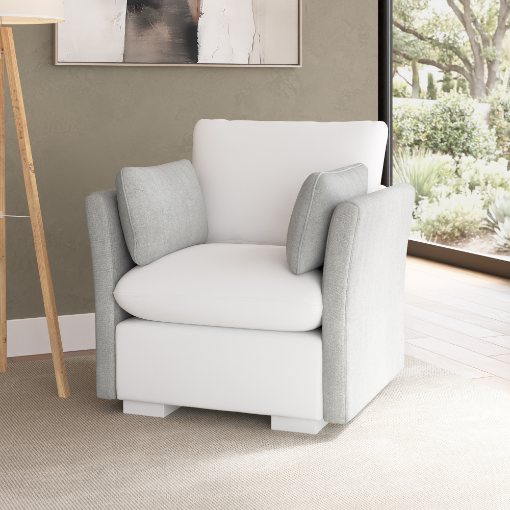 Shop Bush Home Sienna Modular Arm Set with Pillows, Image 01, SIG01UDGW-03, #color_dove gray
