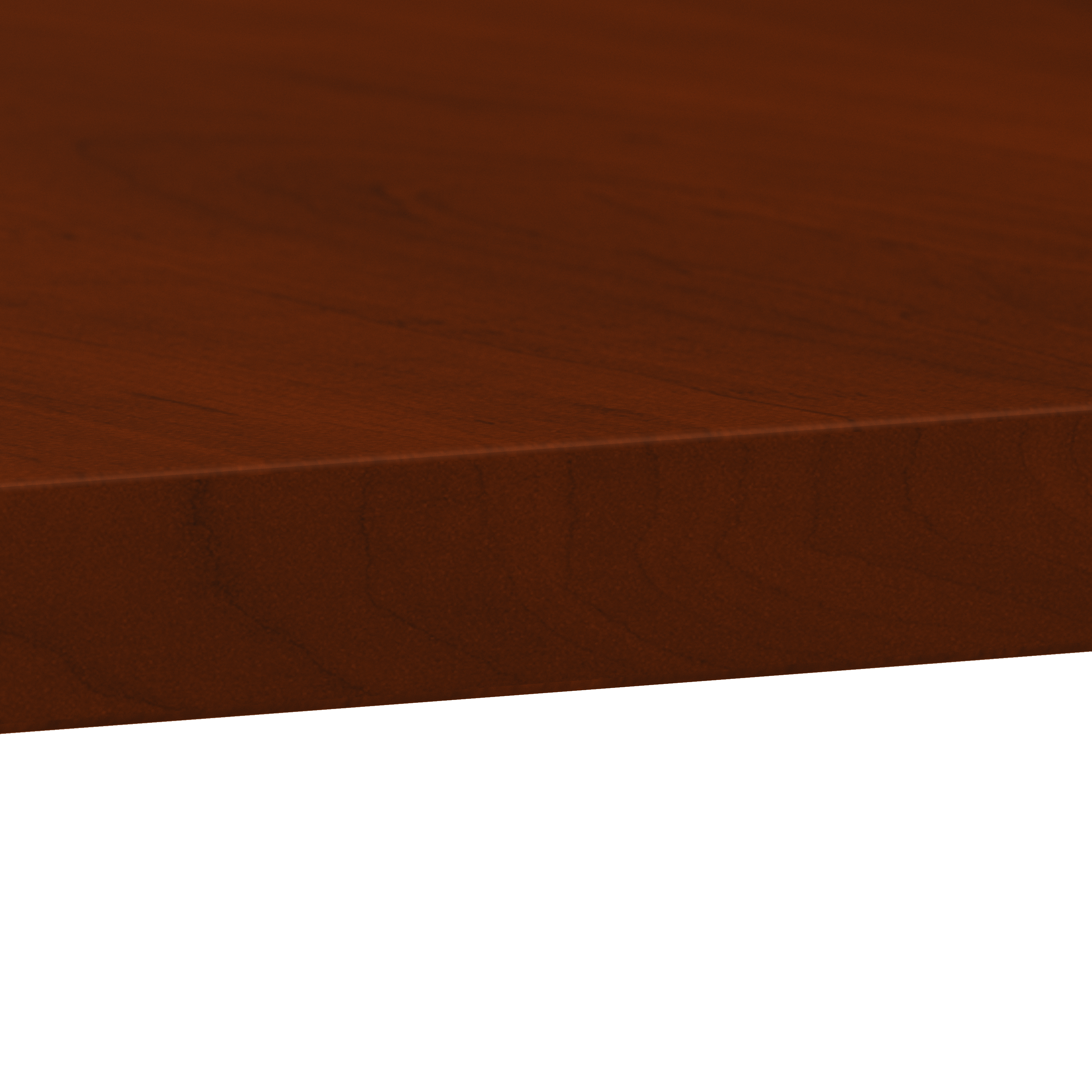 Shop Bush Business Furniture 120W x 48D Boat Shaped Conference Table with Wood Base 03 99TB12048HCK #color_hansen cherry