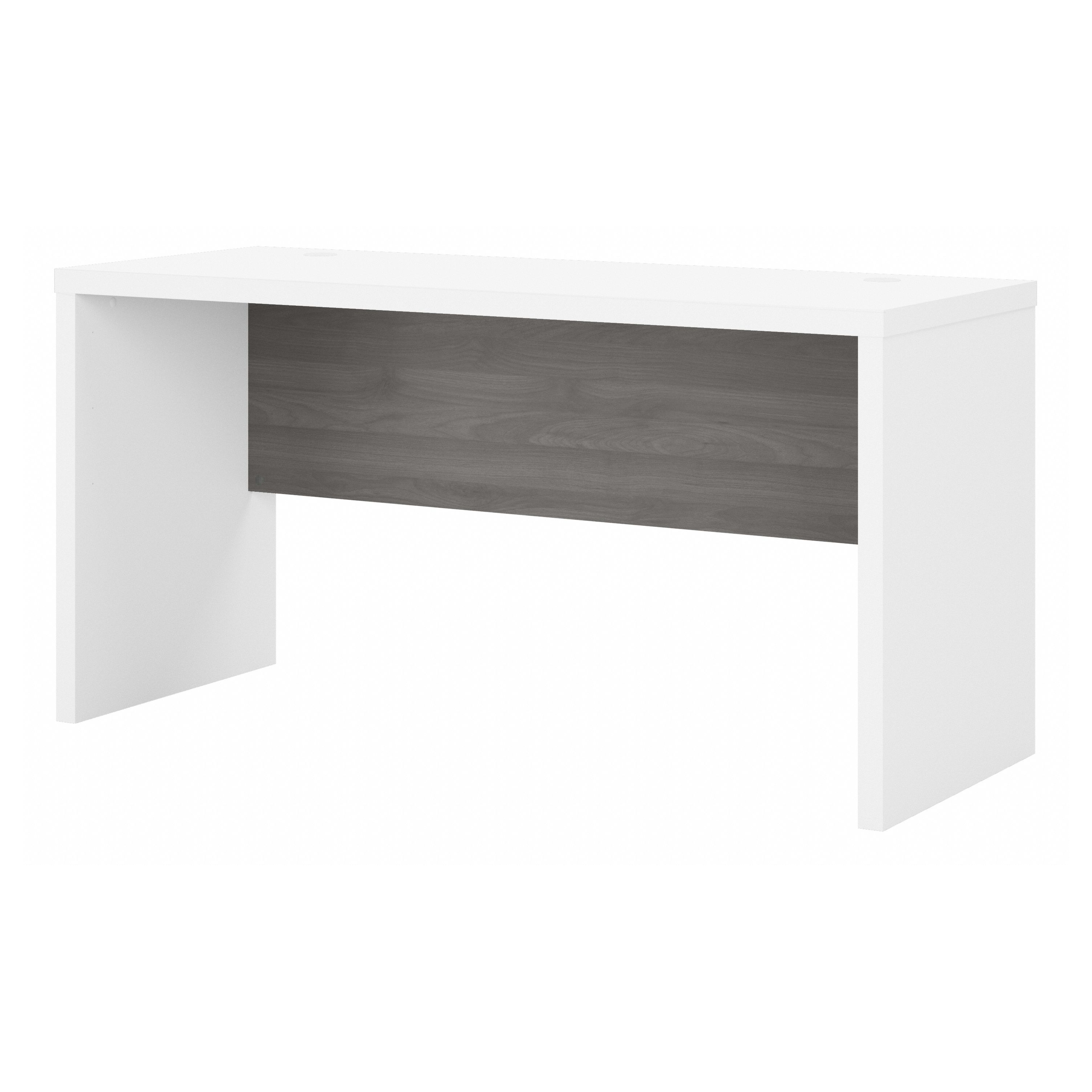 Shop Bush Business Furniture Echo 60W Credenza Desk 02 KI60506-03 #color_pure white/modern gray