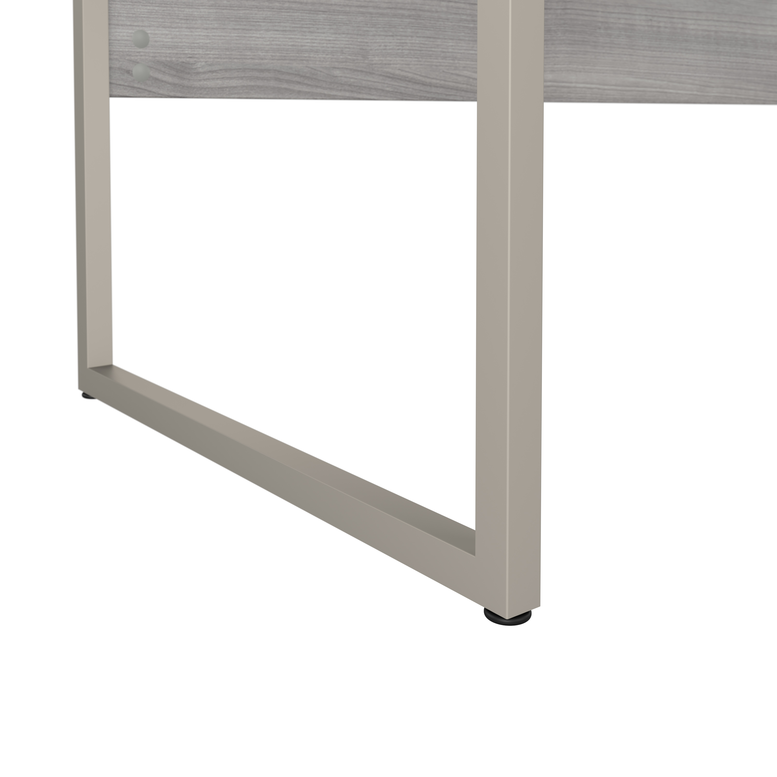 Shop Bush Business Furniture Hybrid 48W x 24D Computer Table Desk with Metal Legs 05 HYD148PG #color_platinum gray