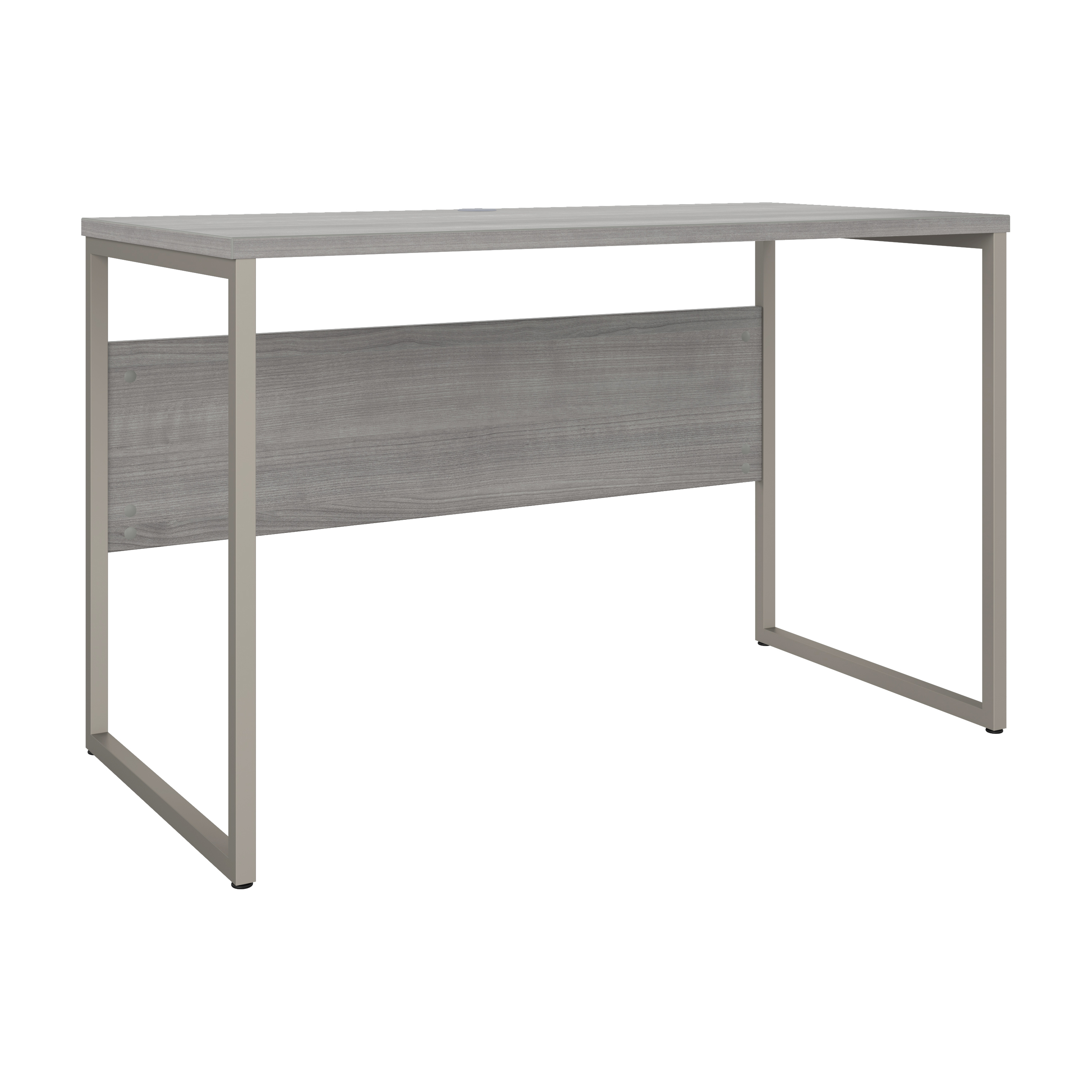 Shop Bush Business Furniture Hybrid 48W x 24D Computer Table Desk with Metal Legs 02 HYD148PG #color_platinum gray