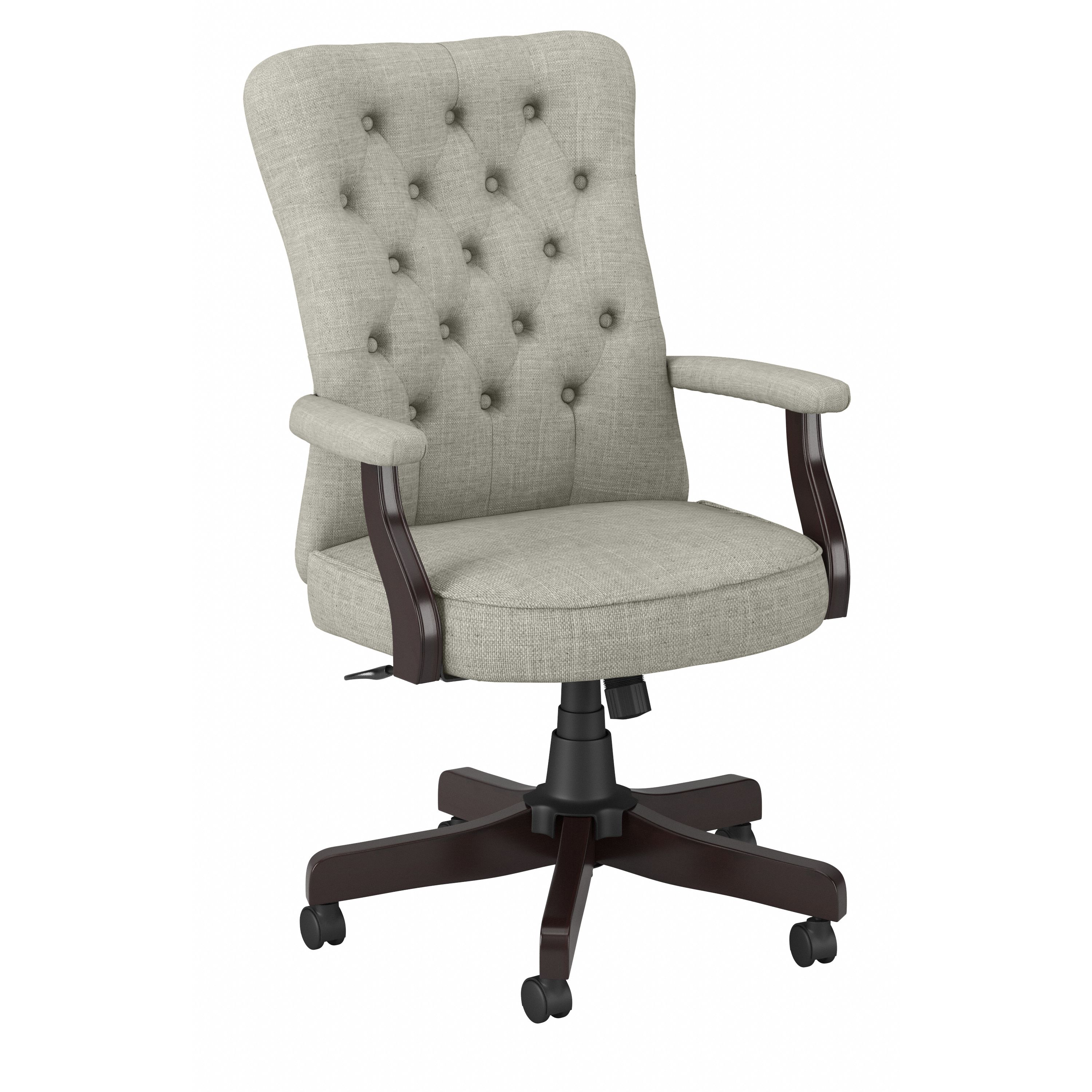 Shop Bush Business Furniture Arden Lane High Back Tufted Office Chair with Arms 02 CH2303LGF-03 #color_light gray