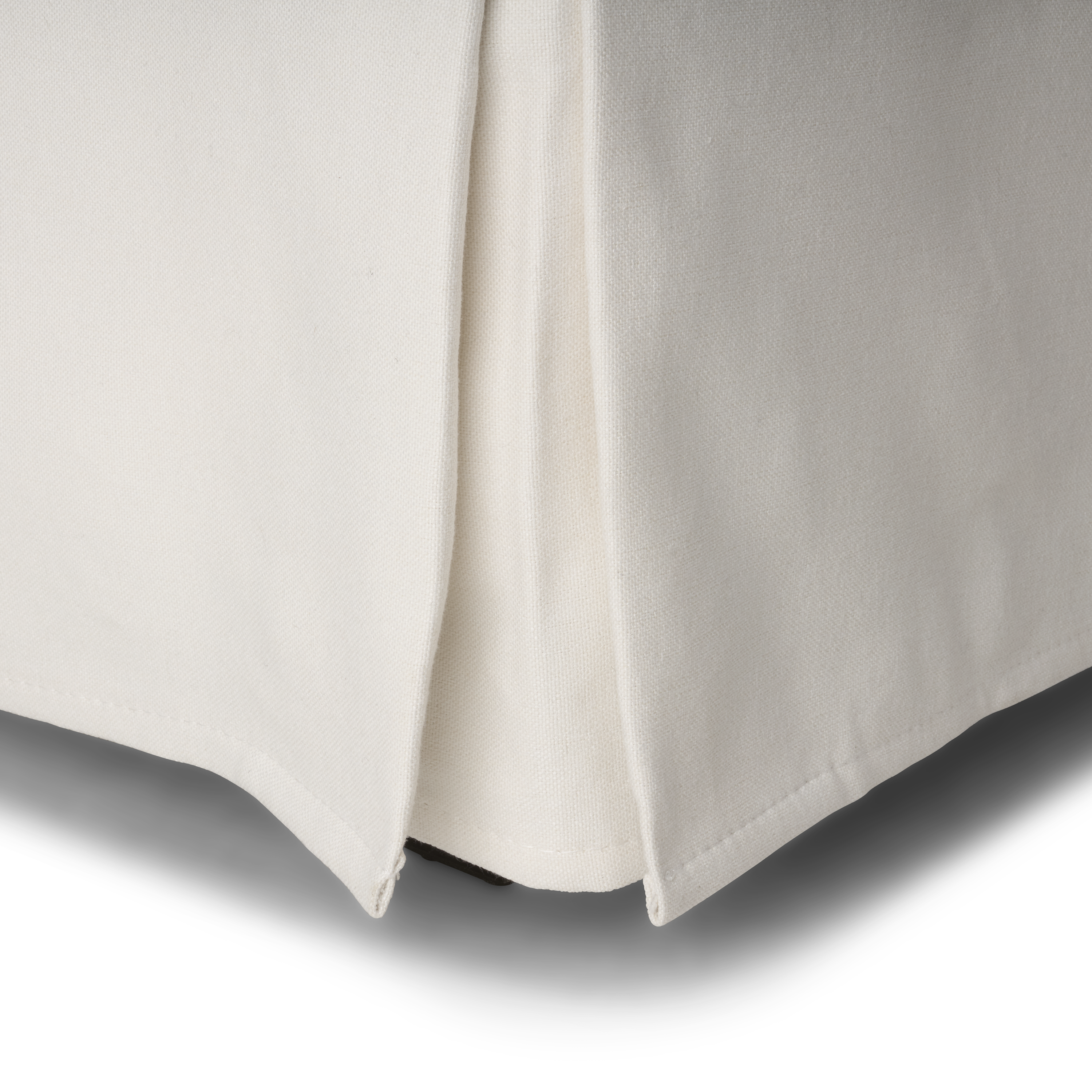 Shop Bush Home Harper Slipcover for Bush Home Harper Storage Ottoman with Tray HROS04IYB-03 6 #color_ivory basketweave fabric
