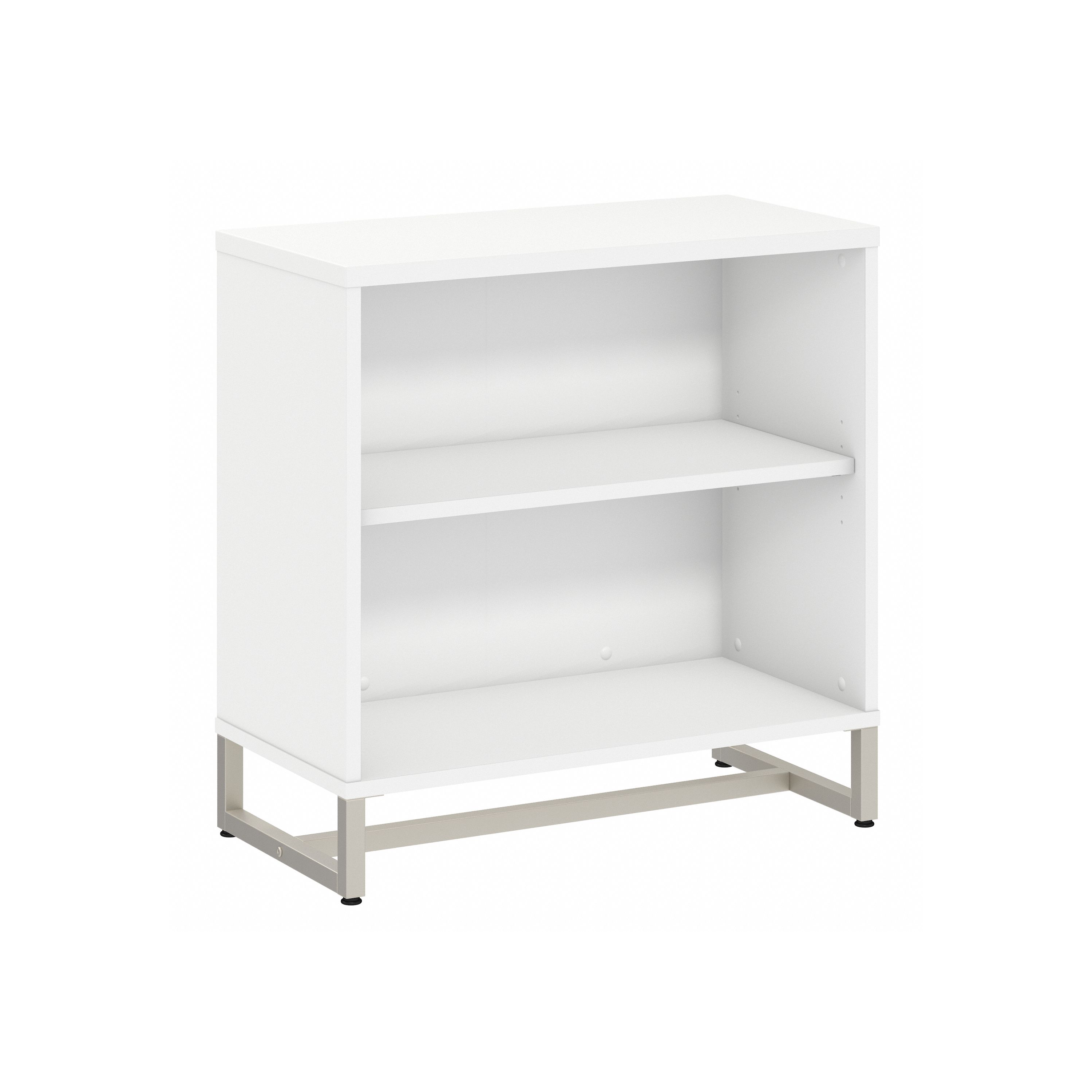 Shop Bush Business Furniture Method 2 Shelf Bookcase Cabinet 02 KI70205 #color_white