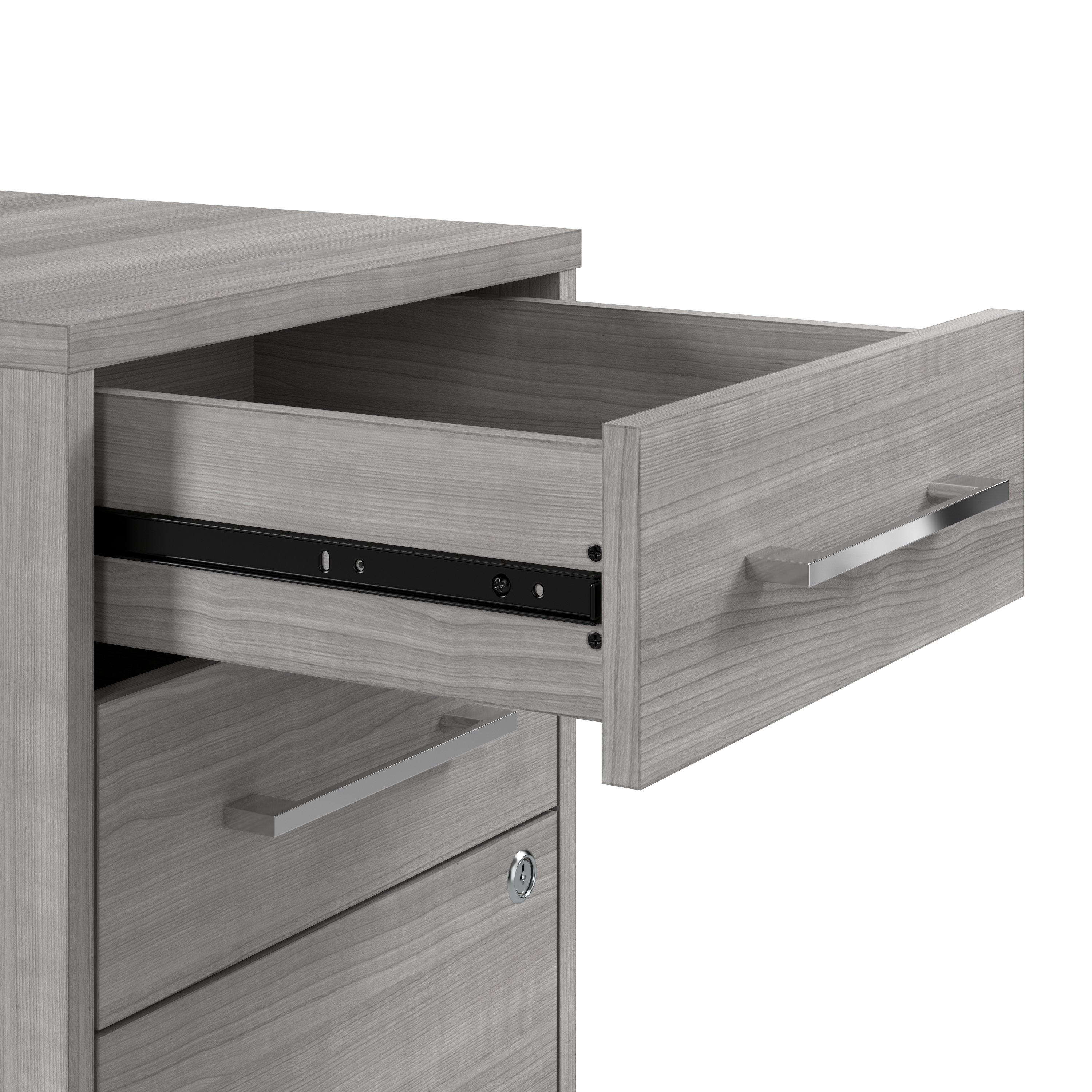 Shop Bush Business Furniture Hustle Office Storage Cabinet with Wheels 03 HUF140PG #color_platinum gray