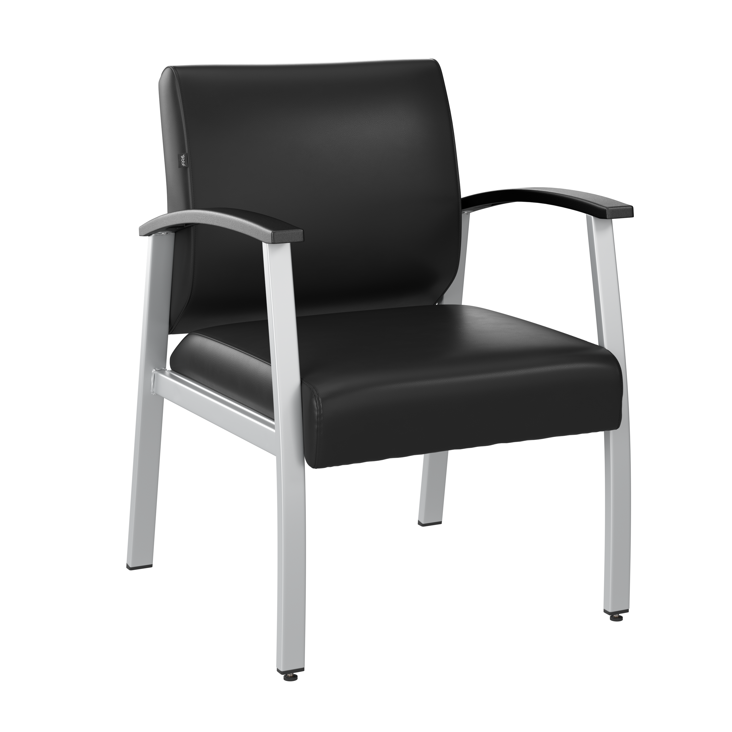 Shop Bush Business Furniture Arrive Waiting Room Guest Chair with Arms 02 CH3901BVL-03 #color_black vinyl