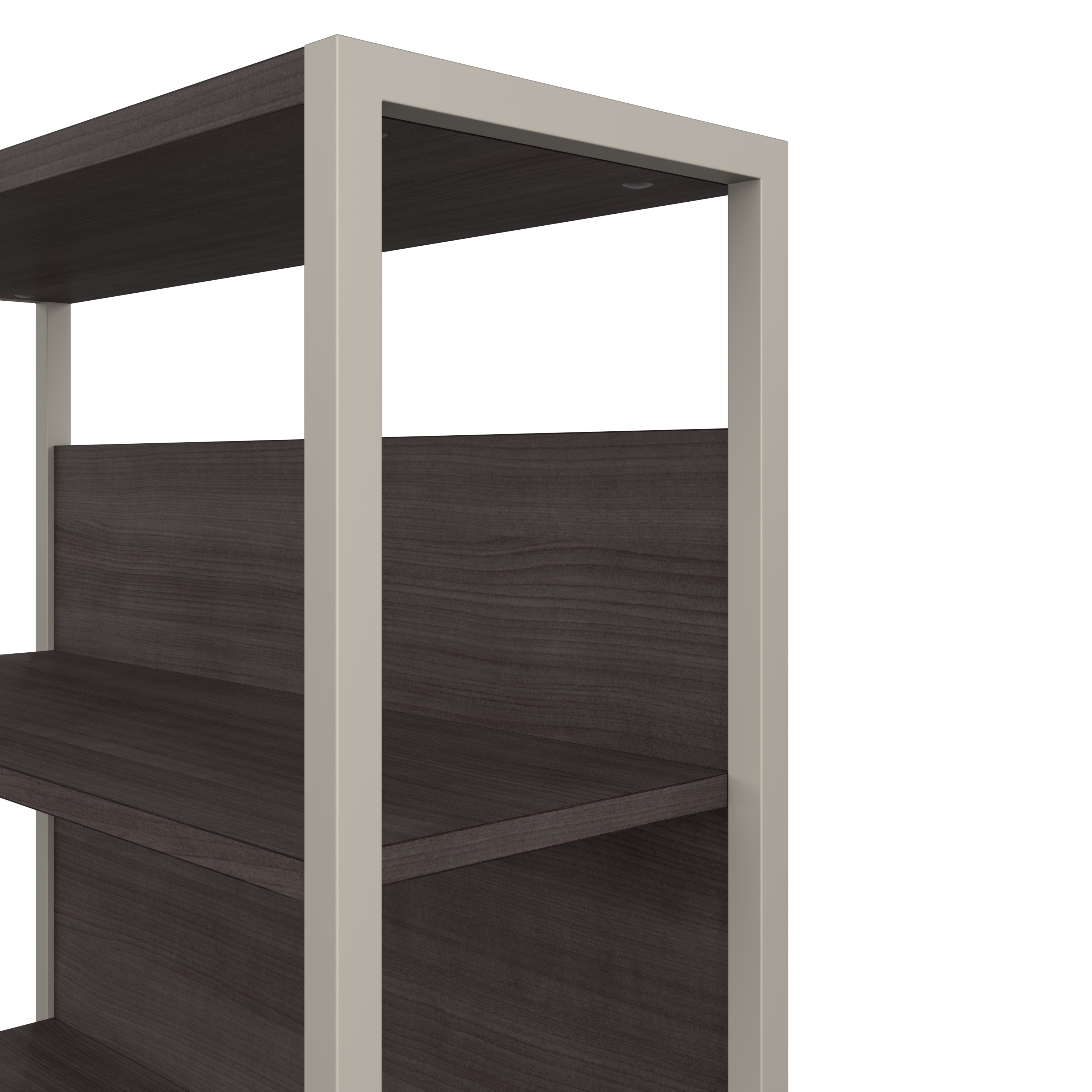 Shop Bush Business Furniture Hybrid Tall Etagere Bookcase 04 HYB023SG #color_storm gray