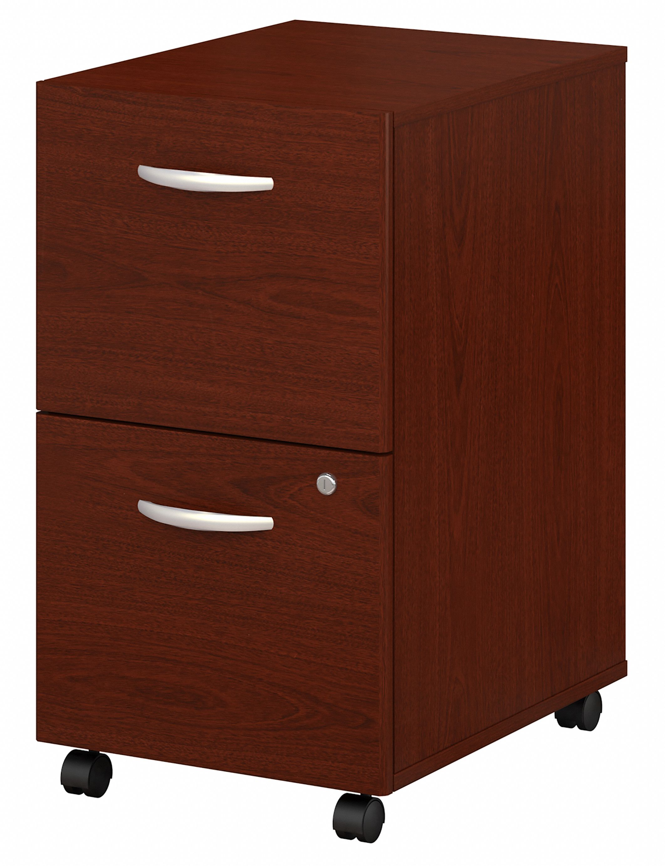 Shop Bush Business Furniture Series C 2 Drawer Mobile File Cabinet - Assembled 02 WC36752SU #color_mahogany