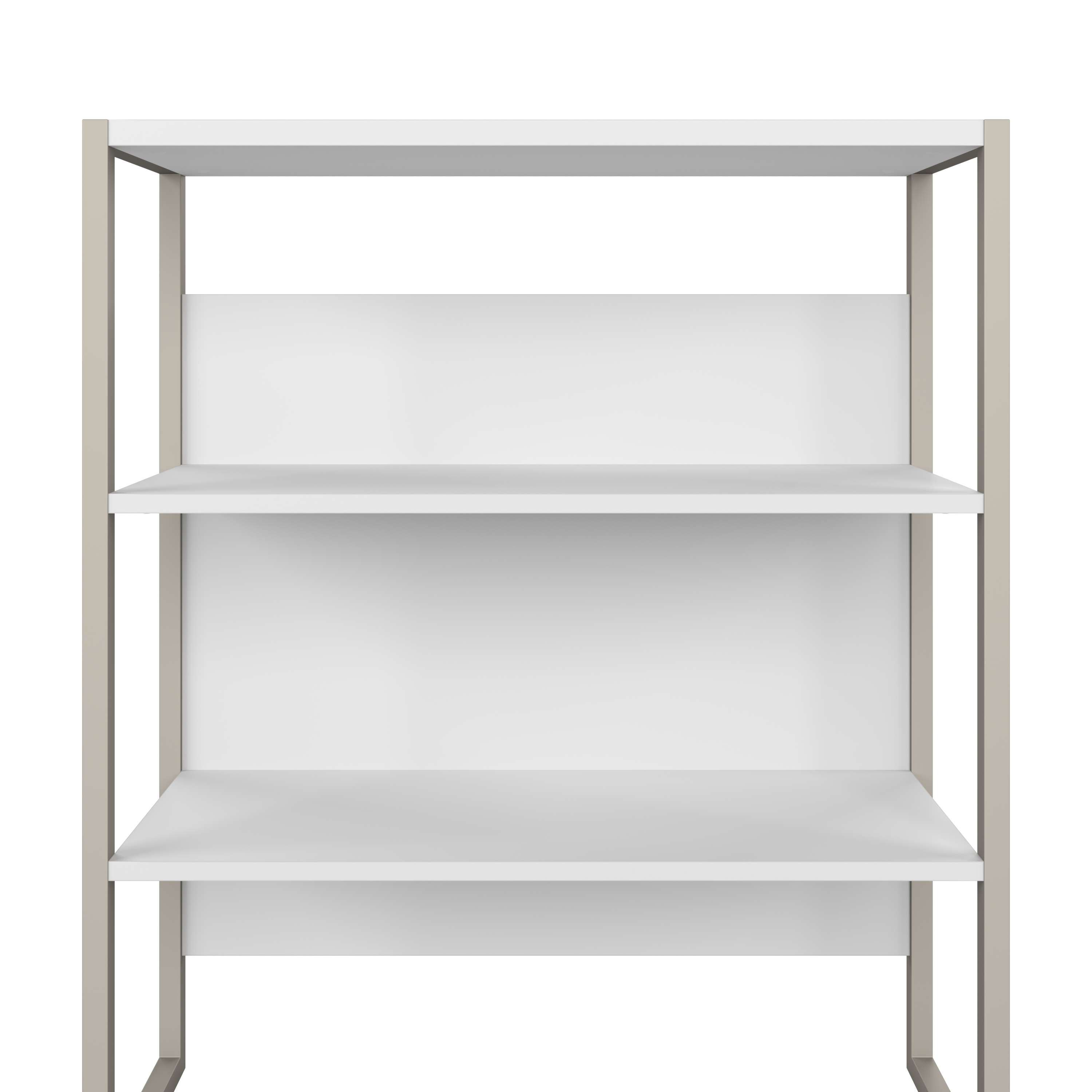 Shop Bush Business Furniture Hybrid Tall Etagere Bookcase 03 HYB023WH #color_white