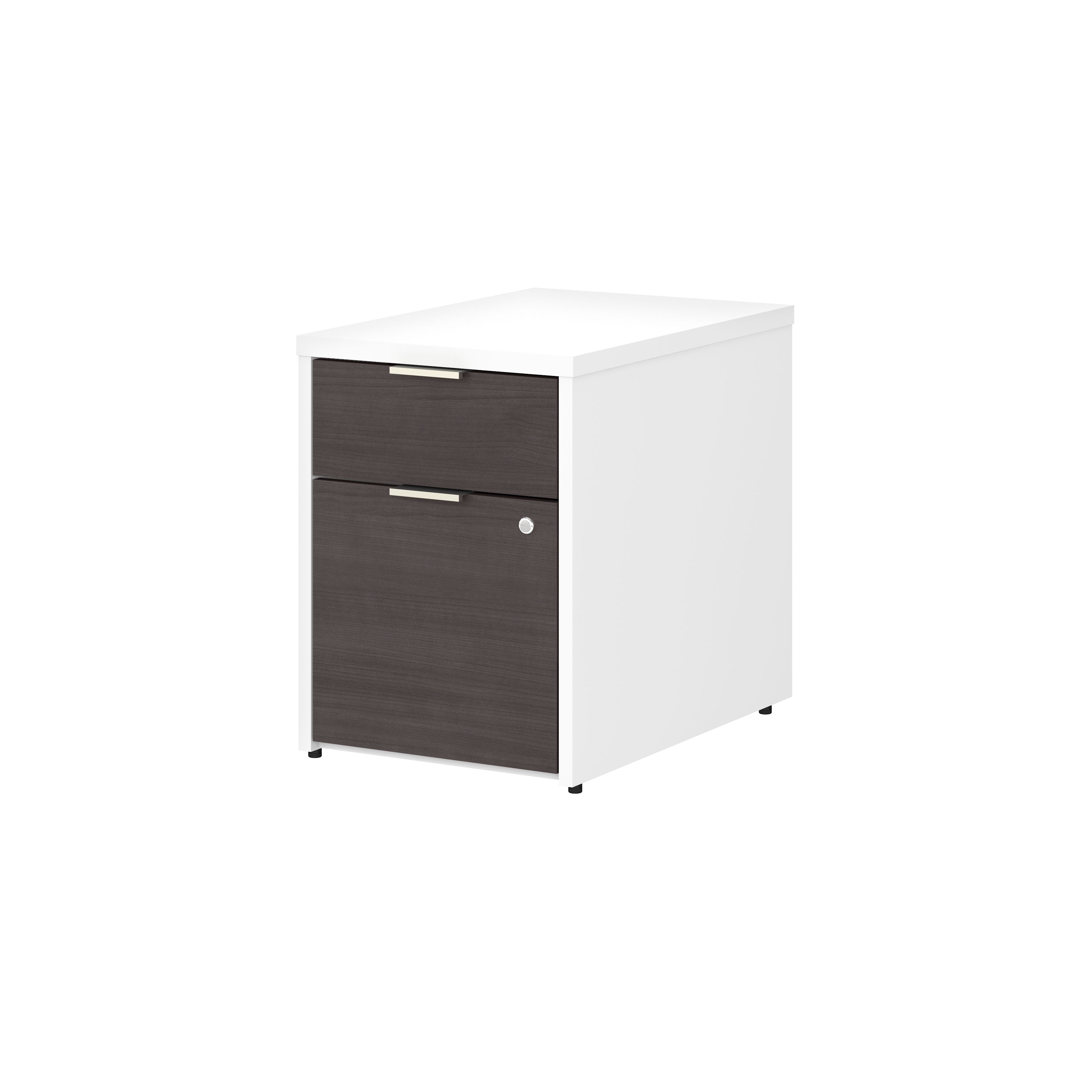Shop Bush Business Furniture Jamestown 2 Drawer File Cabinet - Assembled 02 JTF116SGWHSU #color_storm gray/white