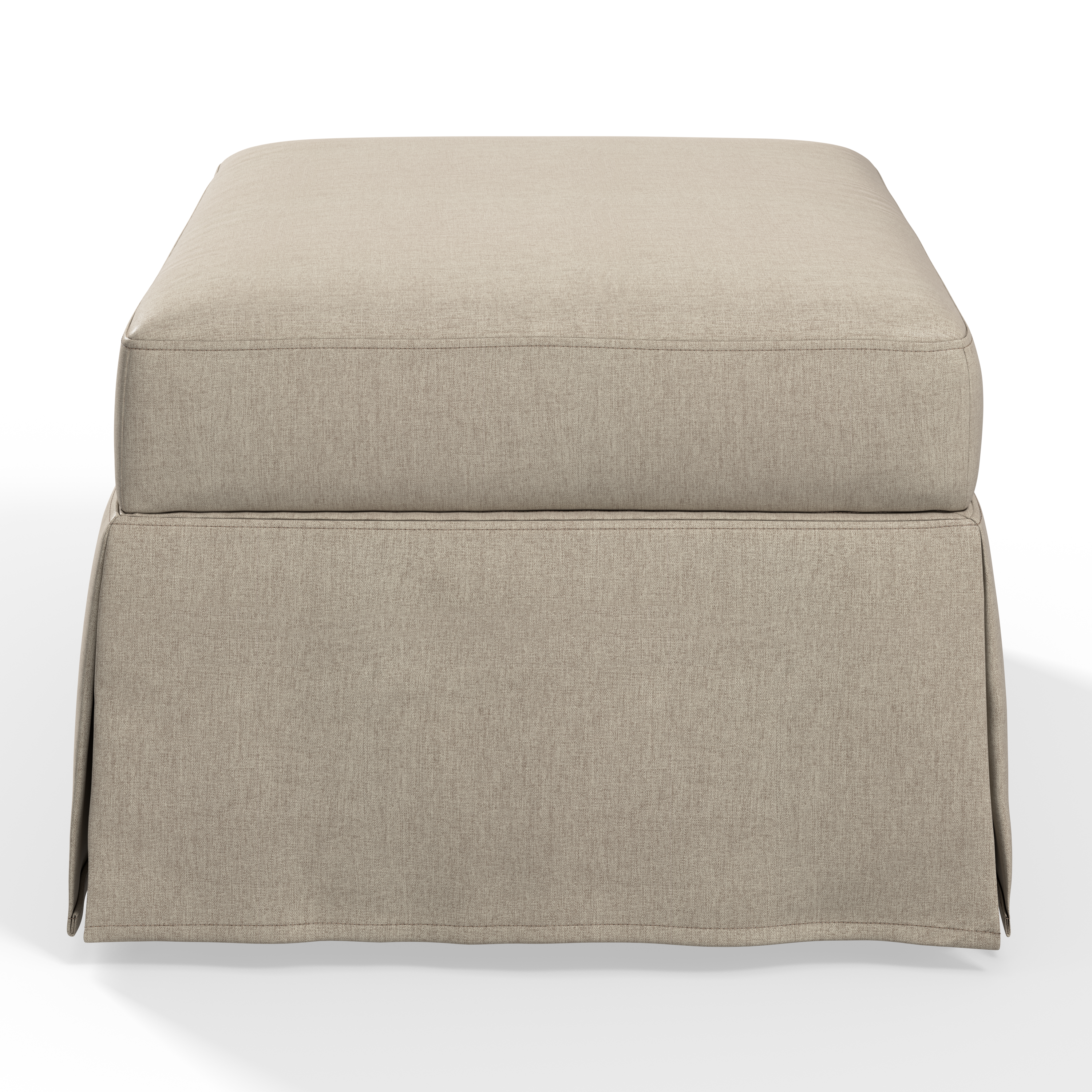 Shop Bush Home Harper 80W Sofa, Swivel Accent Chair, and Storage Ottoman with Slipcovers HAR006SDB 5 #color_sand basketweave fabric