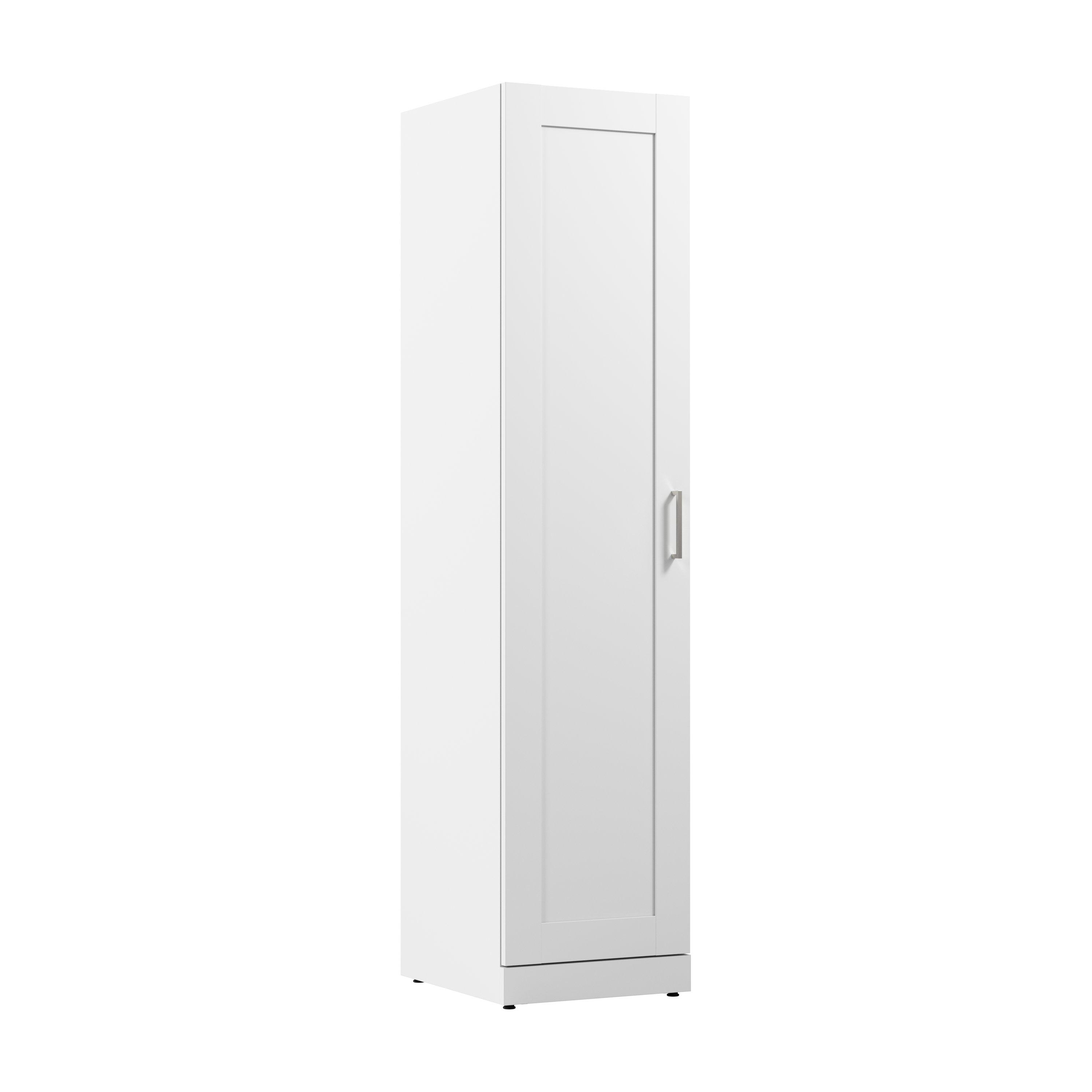 Shop Bush Business Furniture Hampton Heights 17W Tall Narrow Storage Cabinet with Door and Shelves 02 HHS117WH-Z #color_white