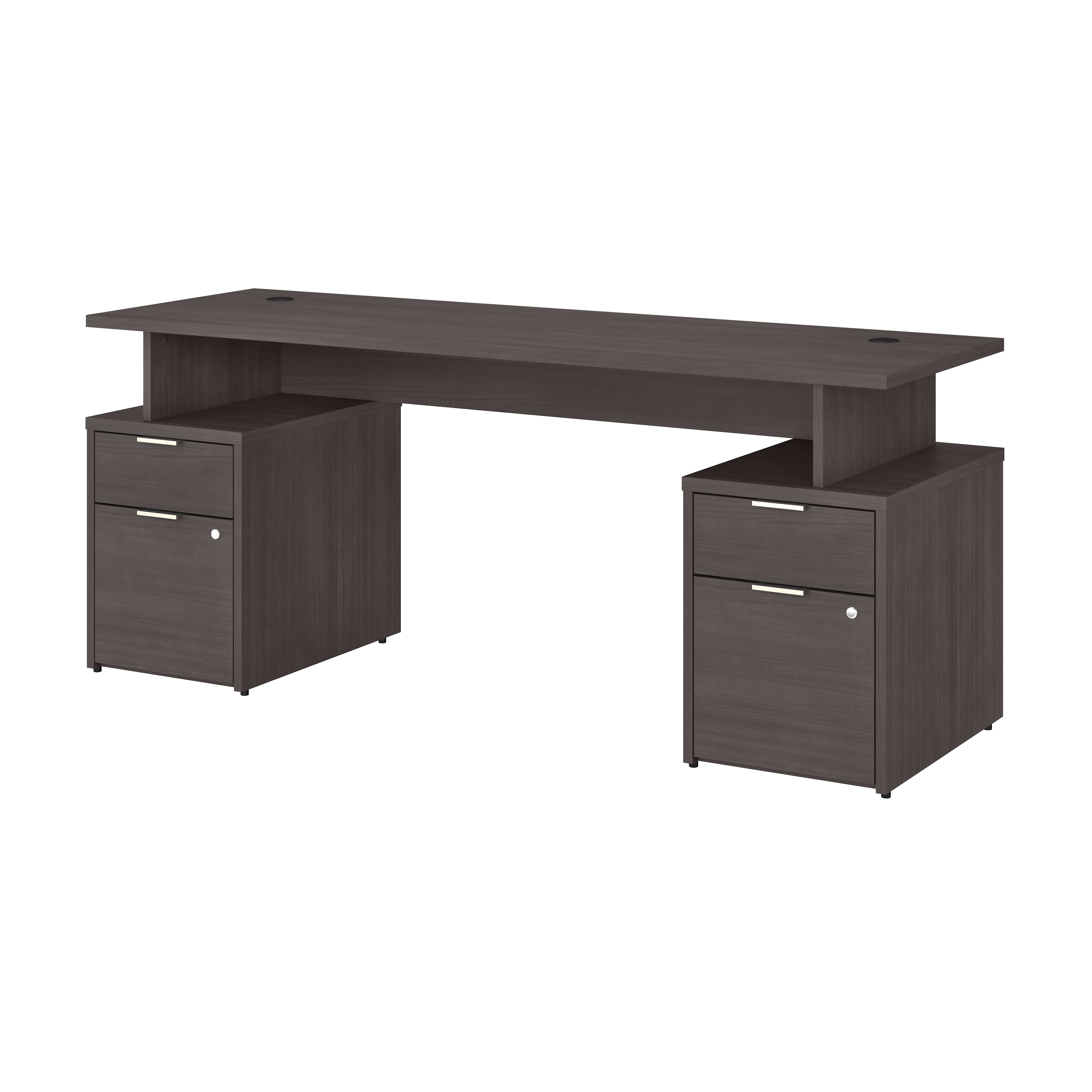 Shop Bush Business Furniture Jamestown 72W Desk with 4 Drawers 02 JTN005SGSU #color_storm gray