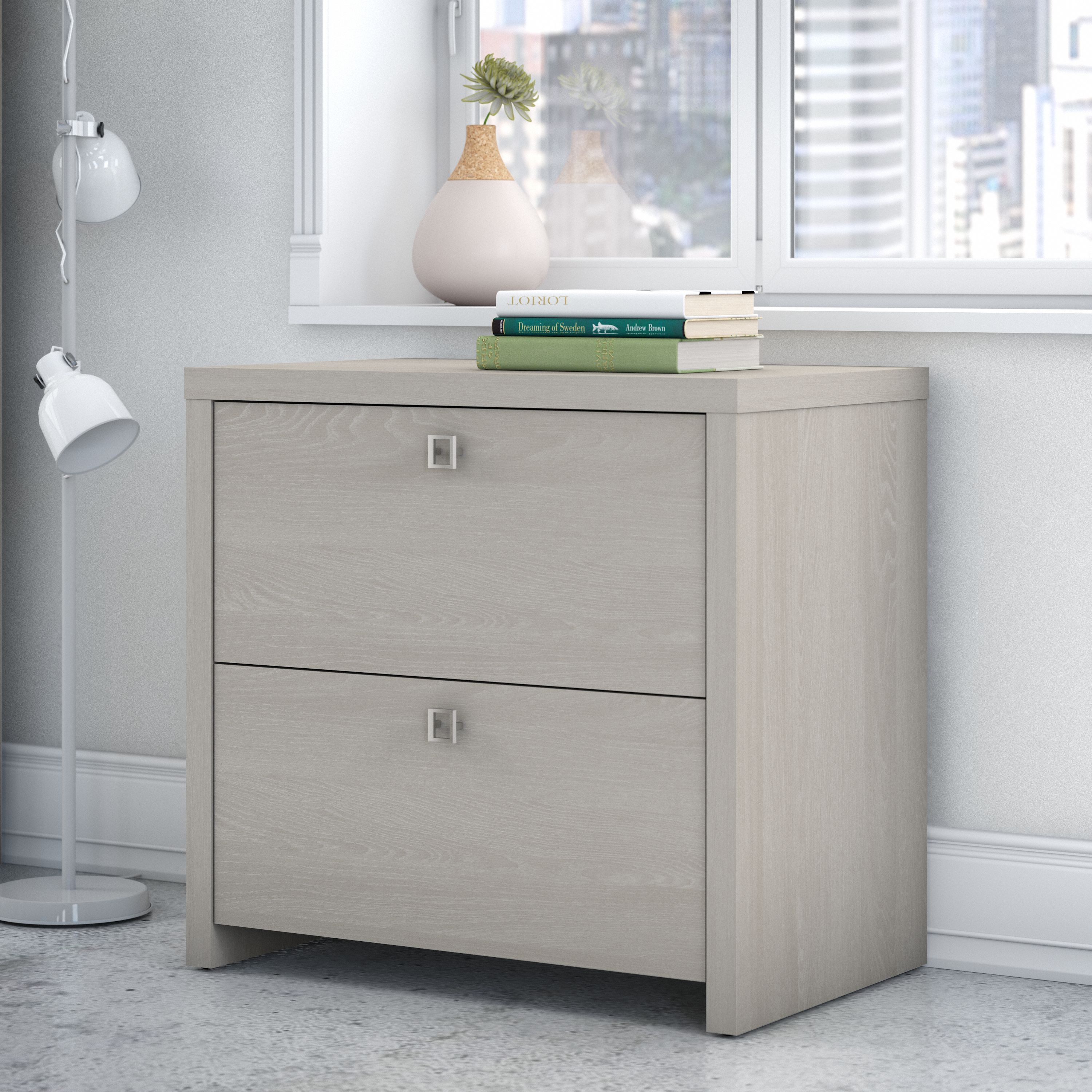 Shop Bush Business Furniture Echo 2 Drawer Lateral File Cabinet 01 KI60202-03 #color_gray sand