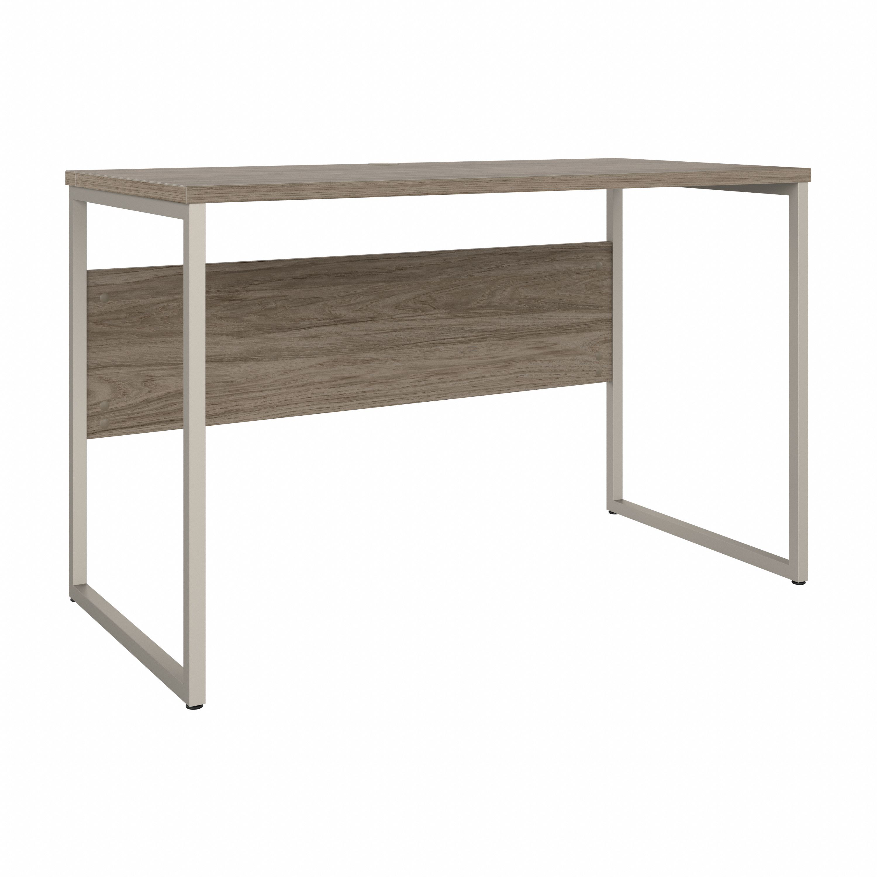 Shop Bush Business Furniture Hybrid 48W x 24D Computer Table Desk with Metal Legs 02 HYD148MH #color_modern hickory