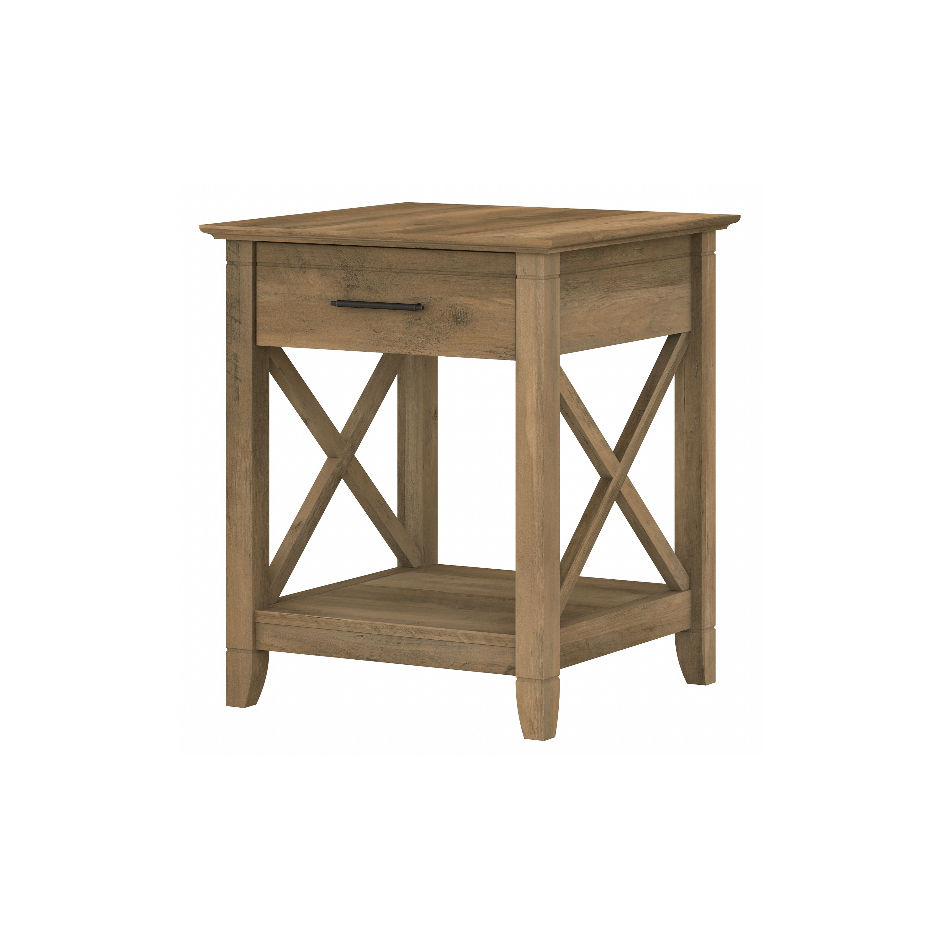Shop Bush Furniture Key West Nightstand with Drawer 02 KWT120RCP-Z #color_reclaimed pine