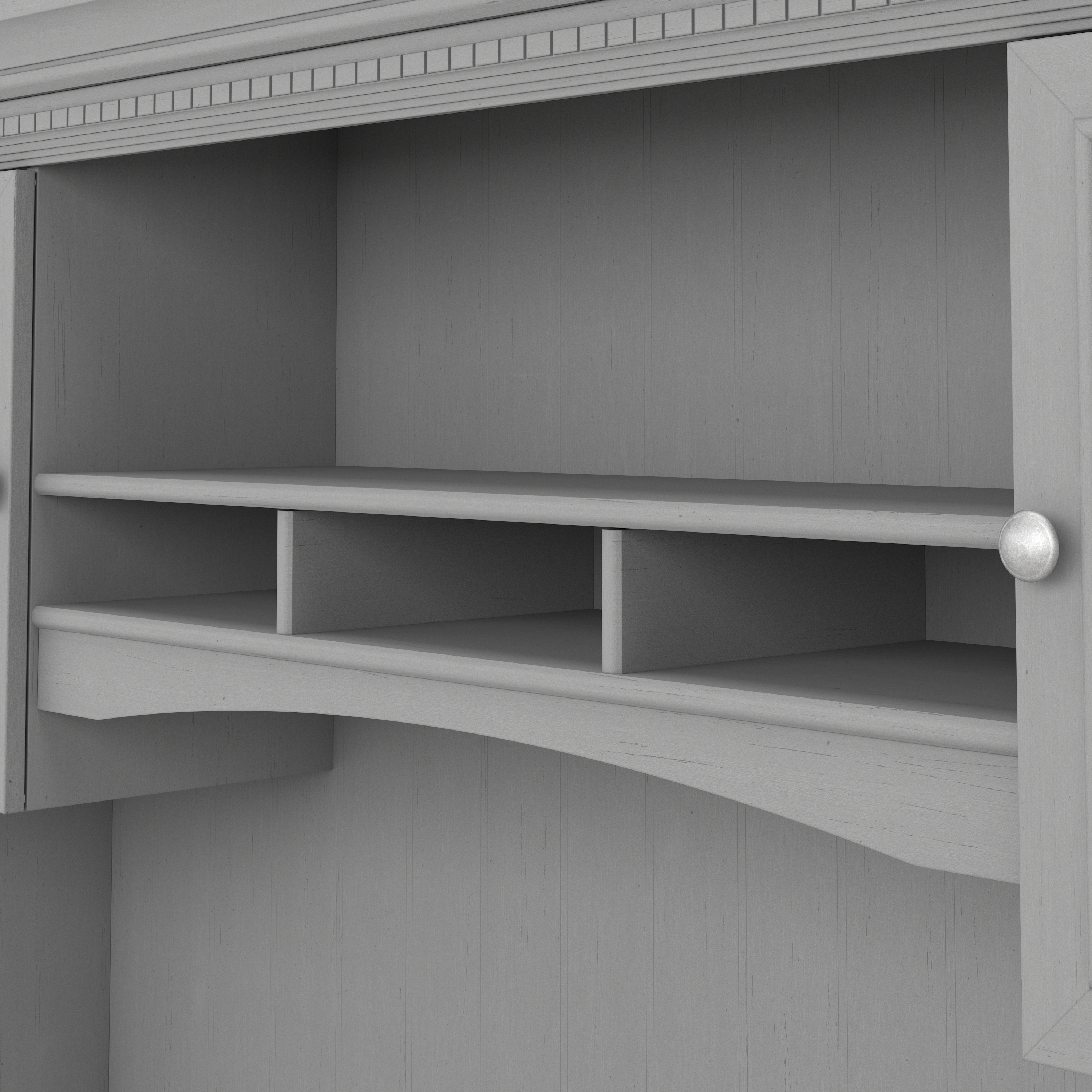 Shop Bush Furniture Fairview 60W L Shaped Desk with Hutch and Storage Cabinet with File Drawer 09 FV010CG #color_cape cod gray